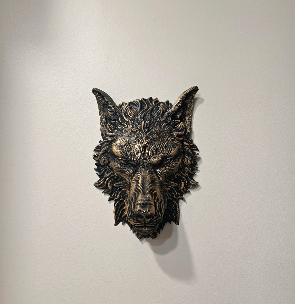 Wolfskopf Wanddeko