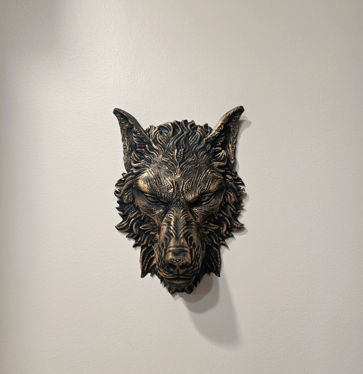 Wolfskopf Wanddeko