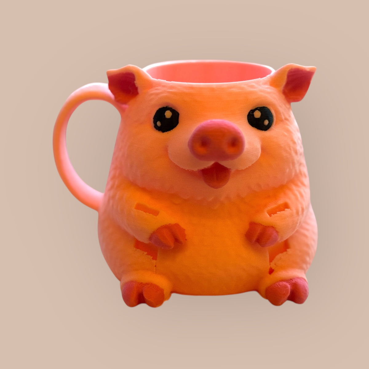 Eisbecher-Halter Schweinchen Deko