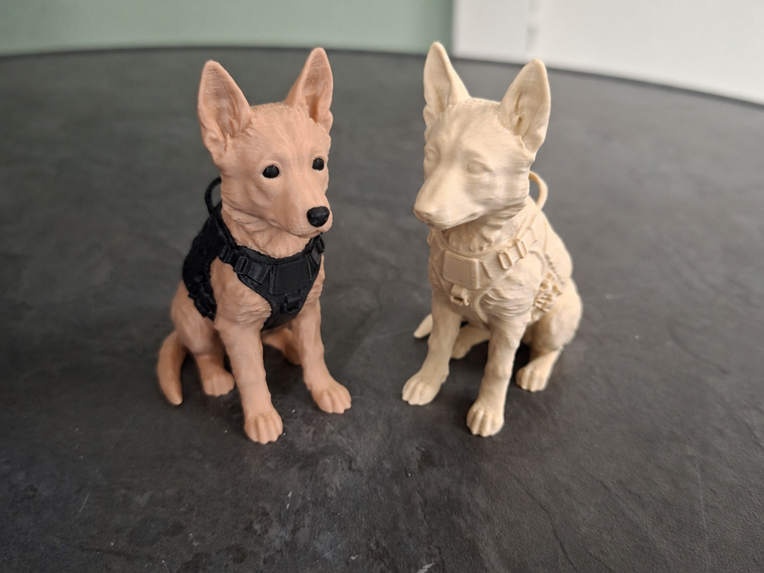 Taktischer Deutscher Schäferhund Figur Deko Statue Weihnachten Advent süß