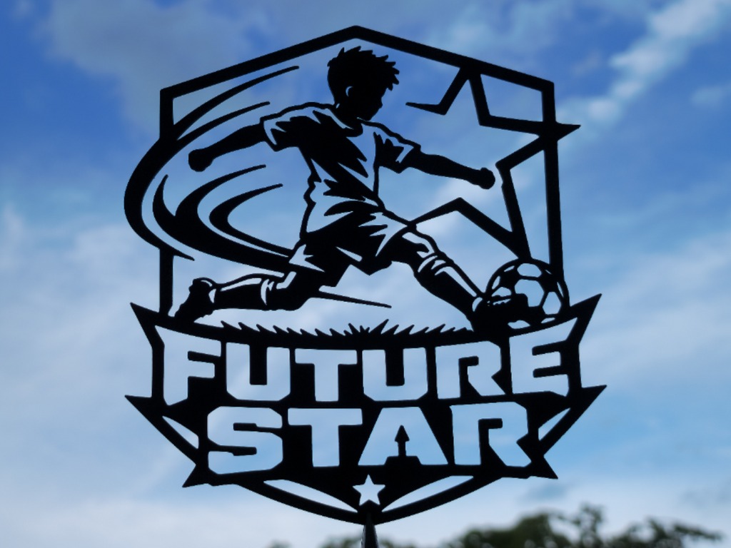 Future Star Fußball Wandkunst Dekoration Wandbild Wanddeko Wanddekoration