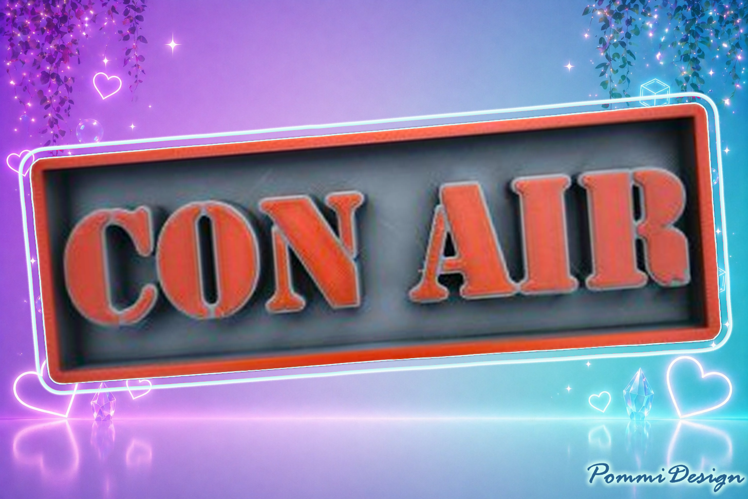 Con Air inspiriertes Schild - Fan Art - Merchandise-SIGN/Schild