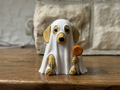 Halloween Figur Dackel als Gespenst Deko Variante 2