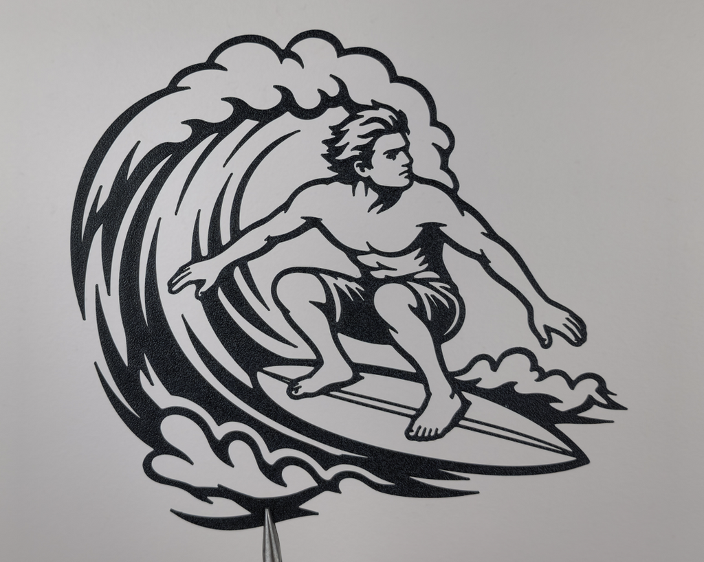 Surfing Wellenreiter Wandkunst Wandbild Wanddeko Wanddekoration Wohnzimmer
