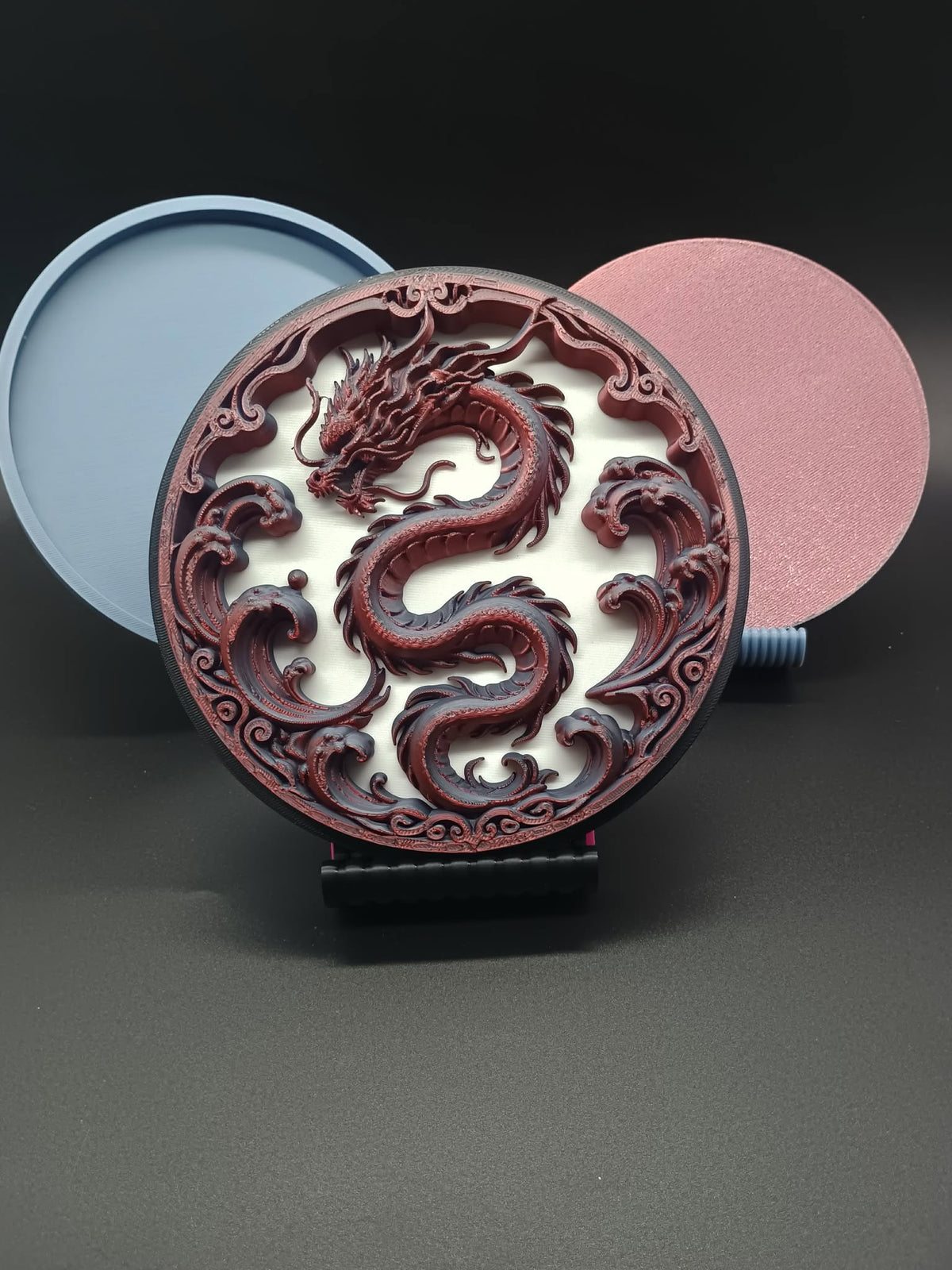 Geschichtete chinesische Drachen-Wandkunst-Deko