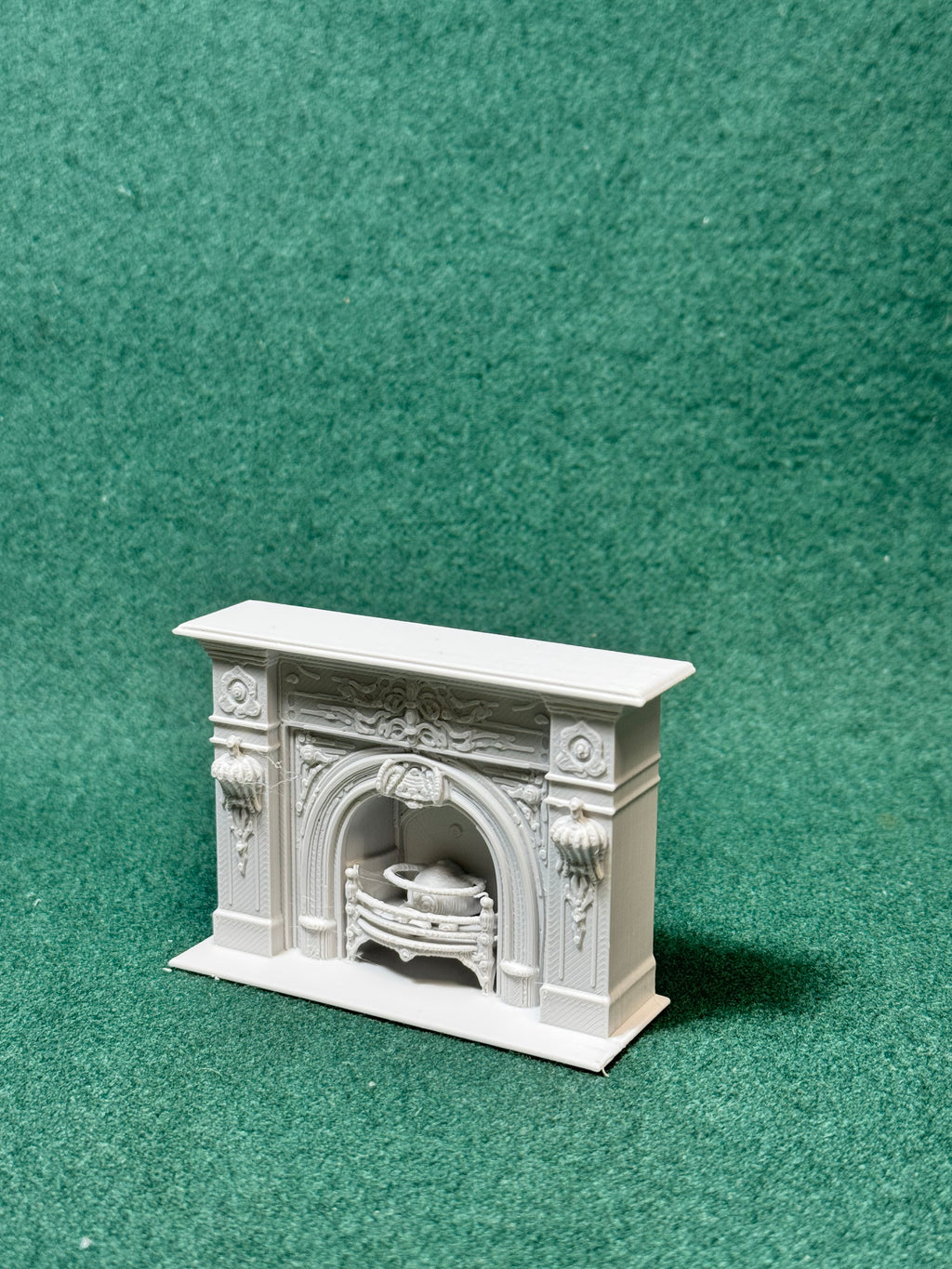 Puppenhaus Mini Kamin aus der viktorianischen Ära 1 Miniatur 1:12 Diorama