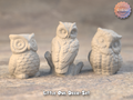 Kleines Eulen Deko-Set Figur Deko Statue Tierfigur Tiere Tierliebhaber