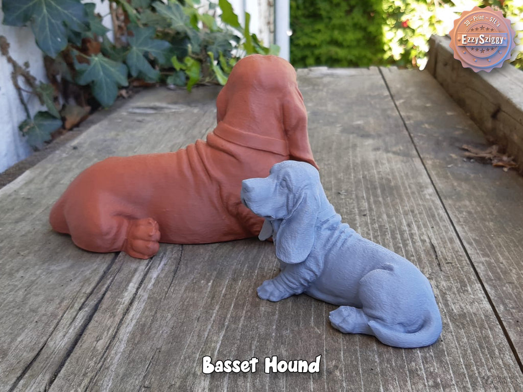 Basset Hound Figur Deko Statue Skulptur Dekoration Geschenk Vitrine