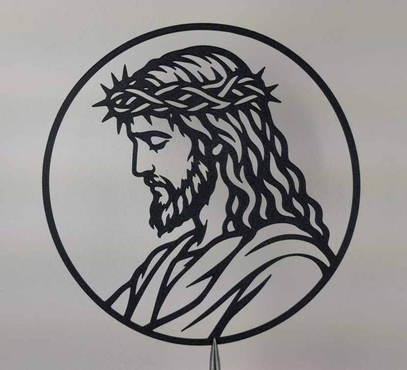 Jesus Christus Profil Wandkunst Wandbild Wanddeko Wanddekoration Deko