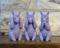 Nichts hören, sehen, sagen Figuren-Set Lamas