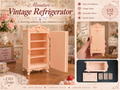 Vintage Mini Kühlschrank 1:12 Puppenhaus Miniatur Puppenstube Diorama