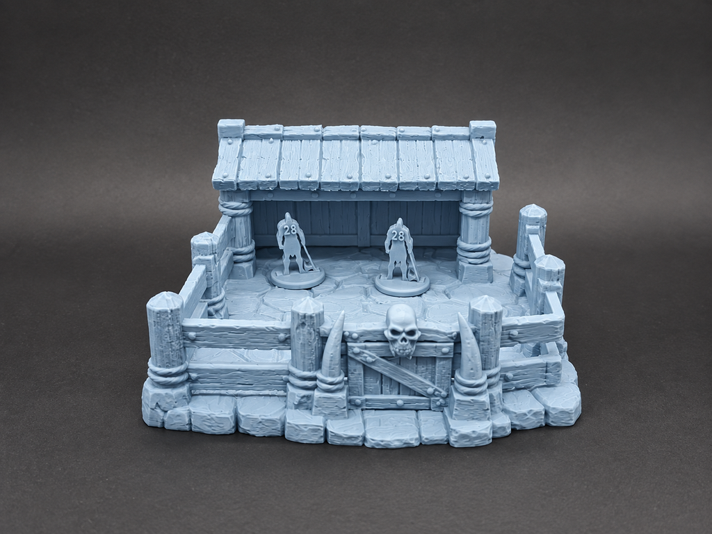 Fantasy Tiergehege & Stall 28mm Gelände