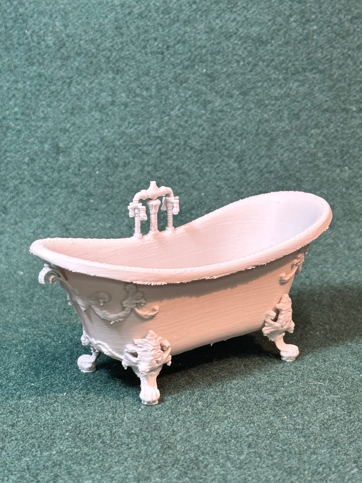 Puppenhaus Mini Badewanne aus der viktorianischen Ära 1 Miniatur 1:12