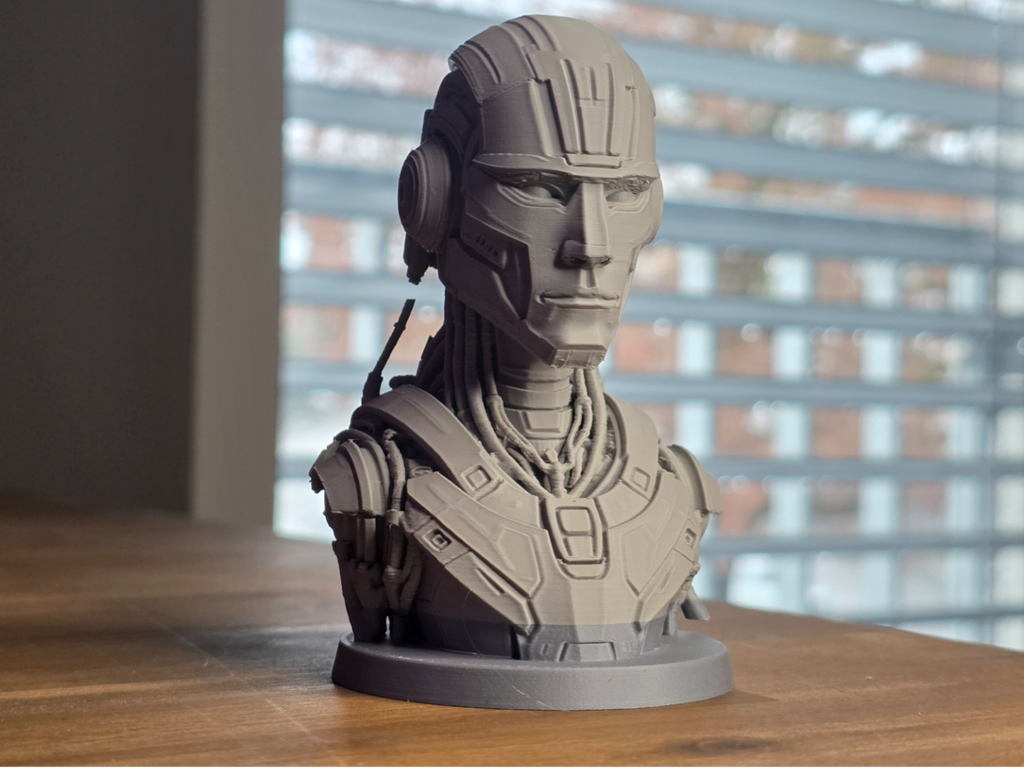 Büste eines Droiden Figur Deko Statue Skulptur Dekoration Geschenk Vitrine
