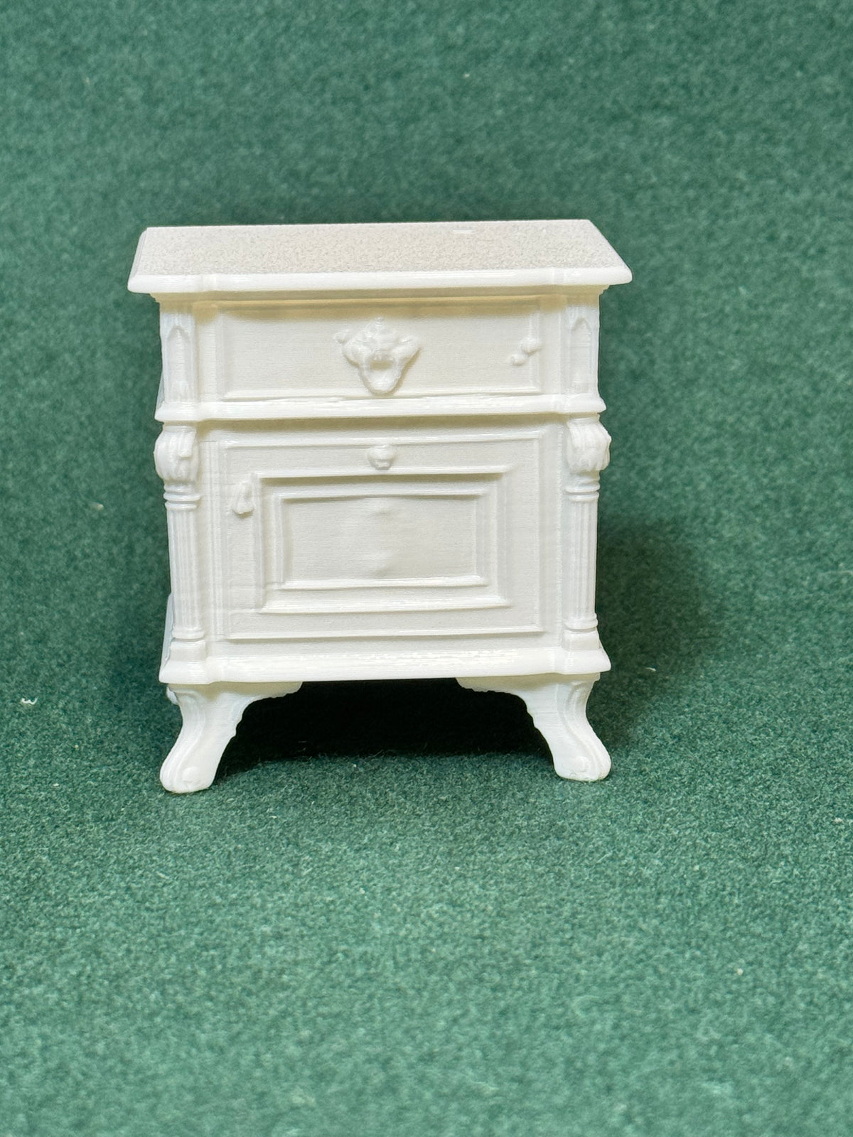 Puppenhaus Mini Nachttisch der Viktorianischen Ära 2 Miniatur 1:12 Diorama