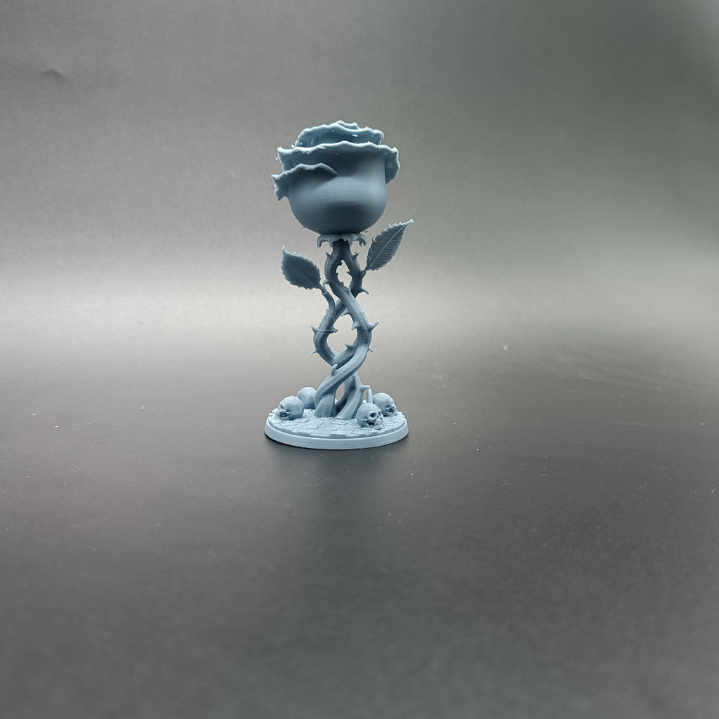 Dunkle Rose der Sterblichkeit Dornige Totenkopfrose Figur Deko