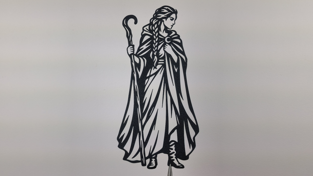 Fantasy Druidenfrau Wandkunst Dekor Wandbild Wanddeko Wanddekoration Deko