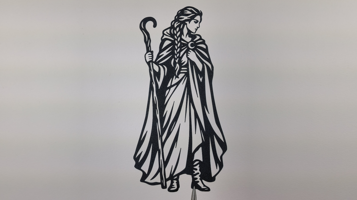 Fantasy Druidenfrau Wandkunst Dekor Wandbild Wanddeko Wanddekoration Deko