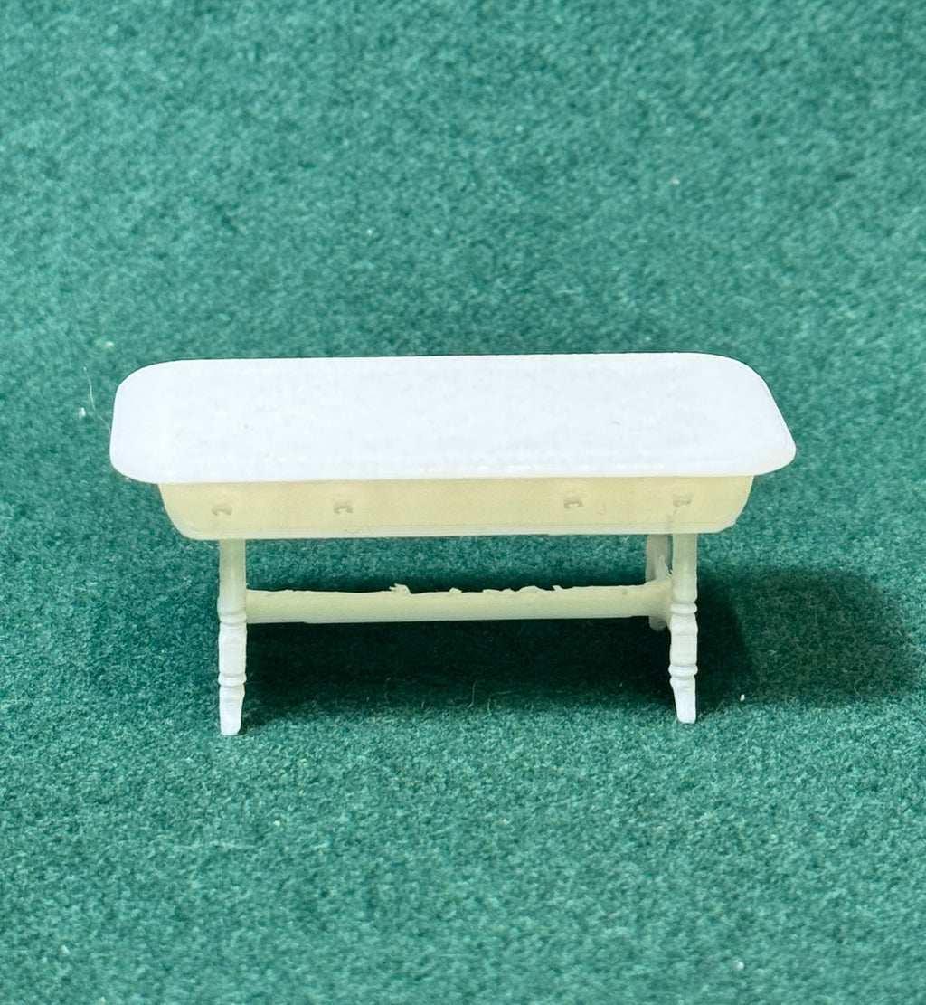 Puppenhaus Mini Küchentisch aus der Viktorianischen Ära 2 Miniatur 1:12