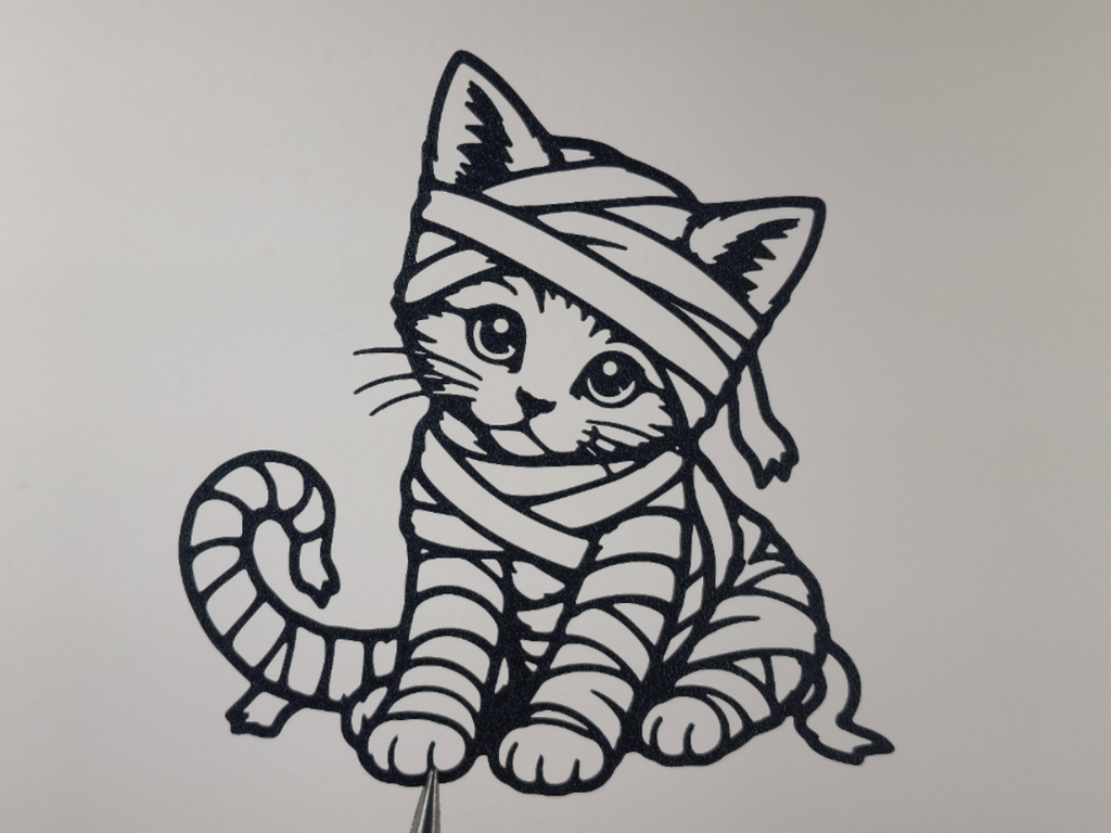 Niedliche Mumienkatzen-Wandkunst Wandbild Wanddeko Wanddekoration Deko süß
