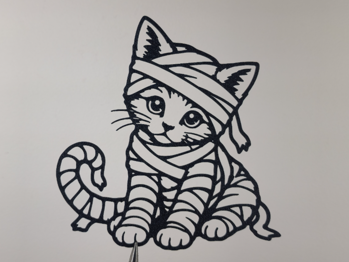 Niedliche Mumienkatzen-Wandkunst Wandbild Wanddeko Wanddekoration Deko süß