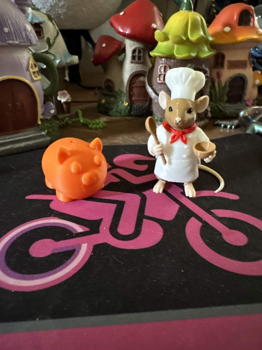 Kochmaus-Figur Deko Statue Fantasy Mittelalter Rollenspiel Sammlerfigur