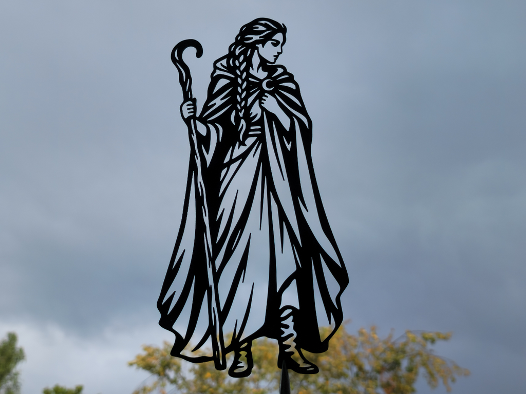 Fantasy Druidenfrau Wandkunst Dekor Wandbild Wanddeko Wanddekoration Deko
