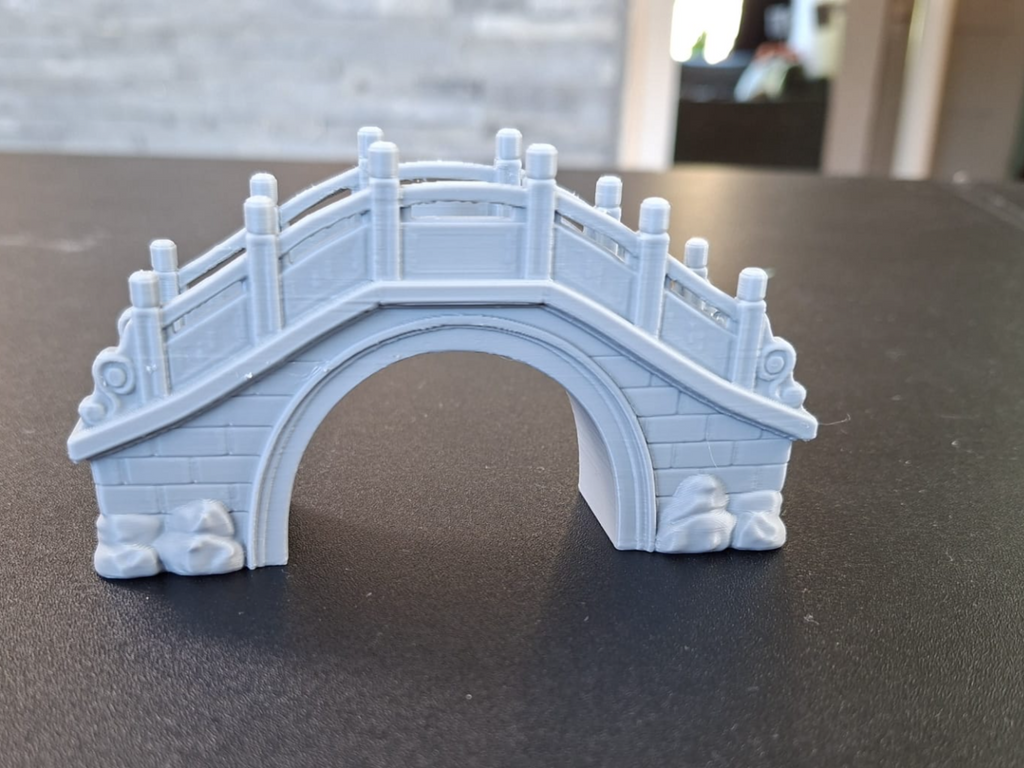 Japanische Steinbogenbrücke Figur Deko Statue Skulptur Dekoration Geschenk