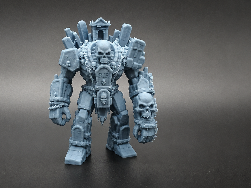 Gotischer Friedhof Steingolem Fantasy Mini RPG