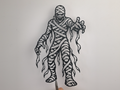 Mumien-Horror-Wandkunst Wandbild Wanddeko Wanddekoration Halloween Deko