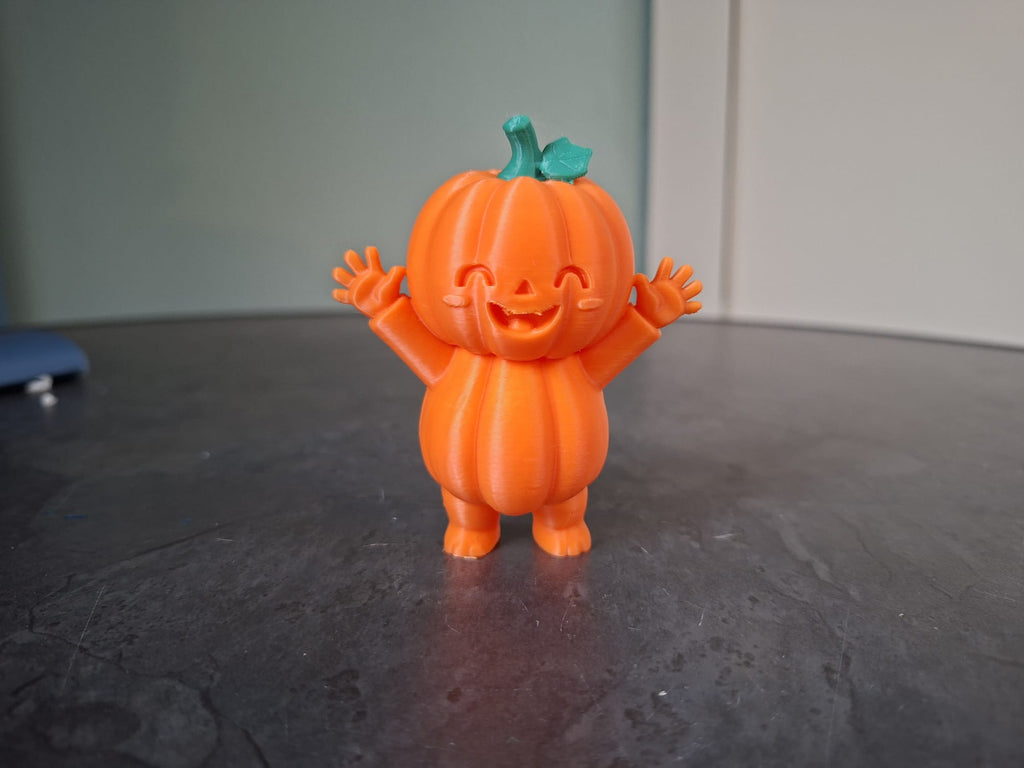 Fröhlicher Kürbis-Freund Süße Halloween-Dekoration Figur Deko Statue süß