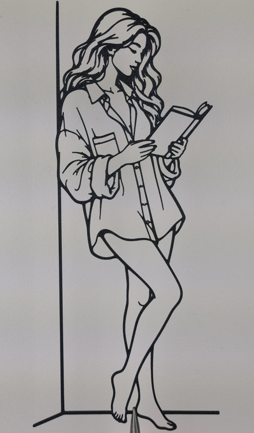 Lesende Frau Wandkunst Dekoration Wandbild Wanddeko Wanddekoration Deko