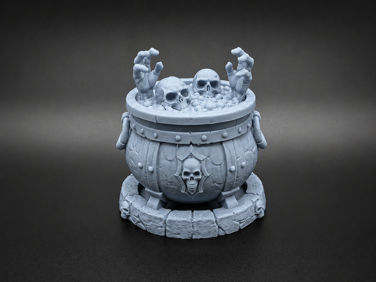 Verhexter Halloween Kessel Figur Deko