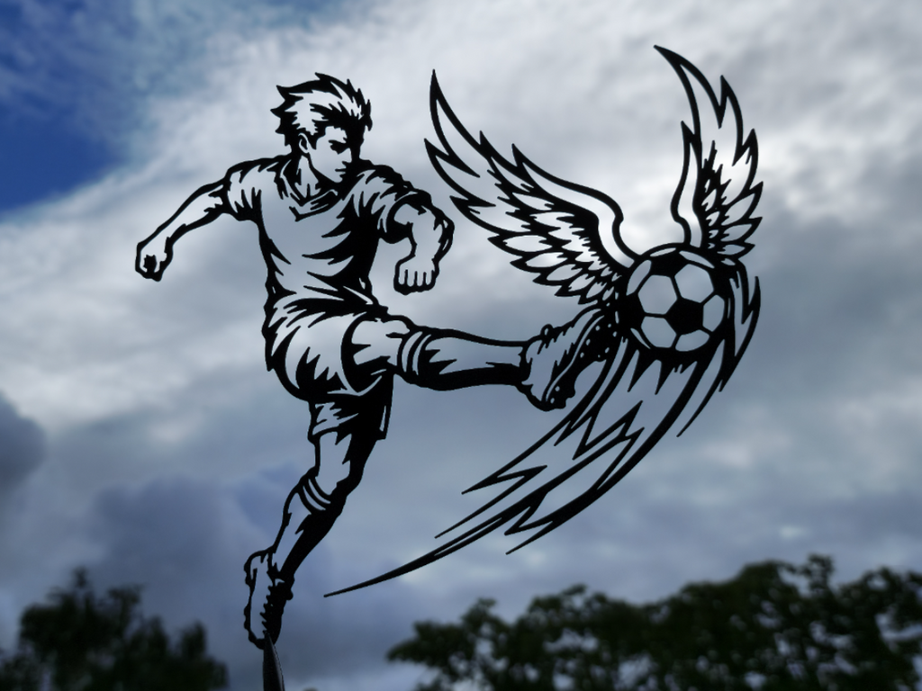 Fußball Flügel des Ruhms Wandkunst Wandbild Wanddeko Wanddekoration Deko