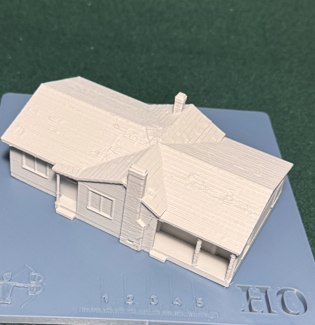 HO & N Struktur Reihenhaus Modelleisenbahn H0 Spur N Diorama Gebäude