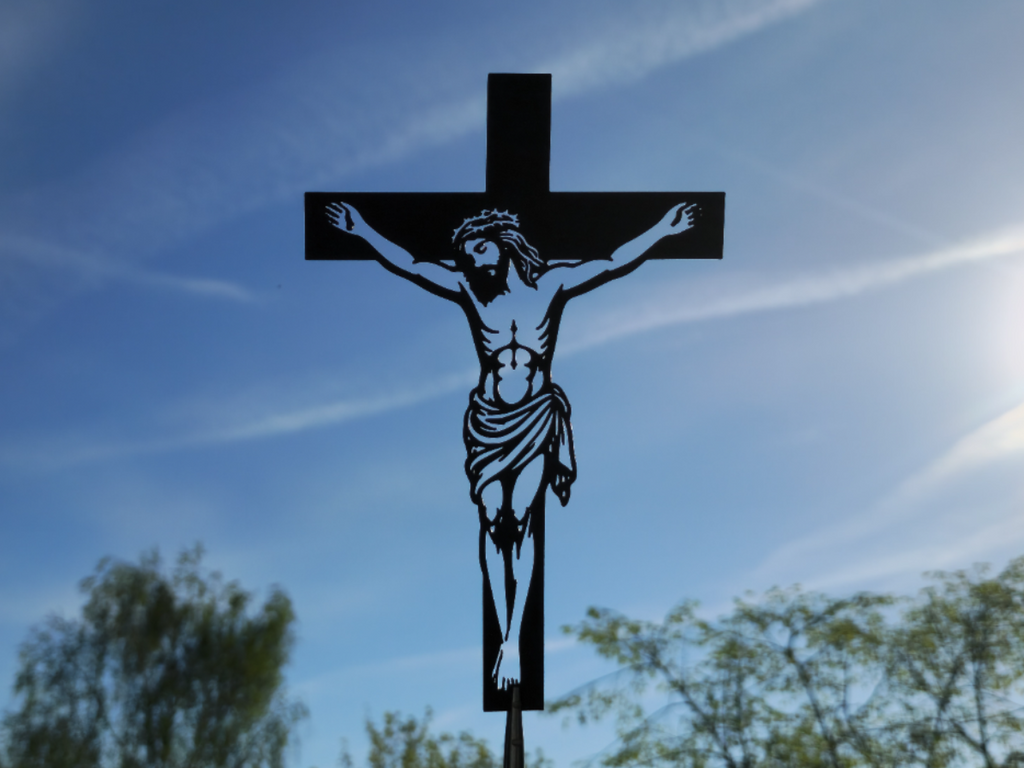 Jesus Kreuz 2D Wandkunst Wandbild Wanddeko Wanddekoration Wohnzimmer Deko