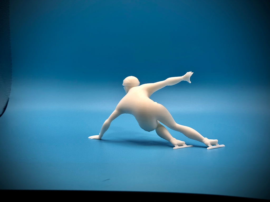 Figur Eisschnellläufer Schreibtischdeko