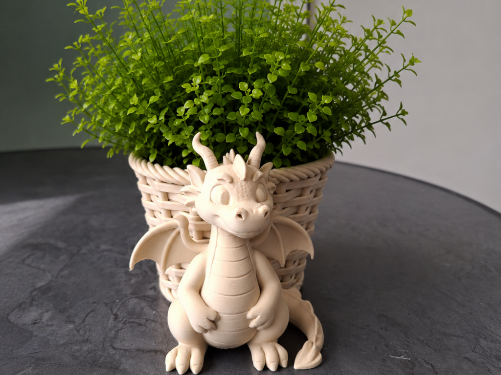 Mystischer Drachenkorb-Pflanzer Pflanztopf Blumentopf Übertopf Fantasy