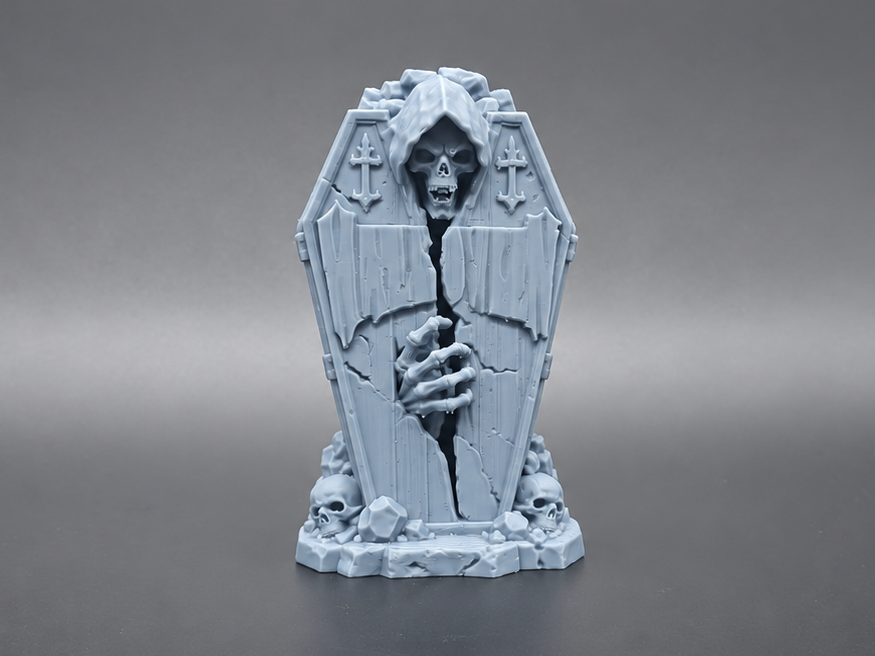 Halloween Sarg Grabstein Figur Deko