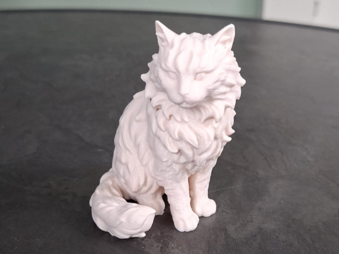 Langhaarige Katzenfigur Deko Statue Tierfigur Tiere Tierliebhaber Geschenk