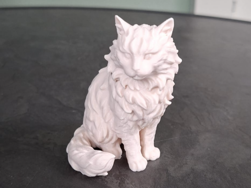 Langhaarige Katzenfigur Deko Statue Tierfigur Tiere Tierliebhaber Geschenk