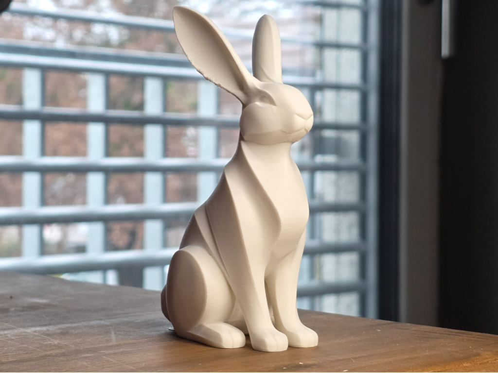 Moderne Kaninchenskulptur Figur Deko Statue Ostern Osterdeko Frühling
