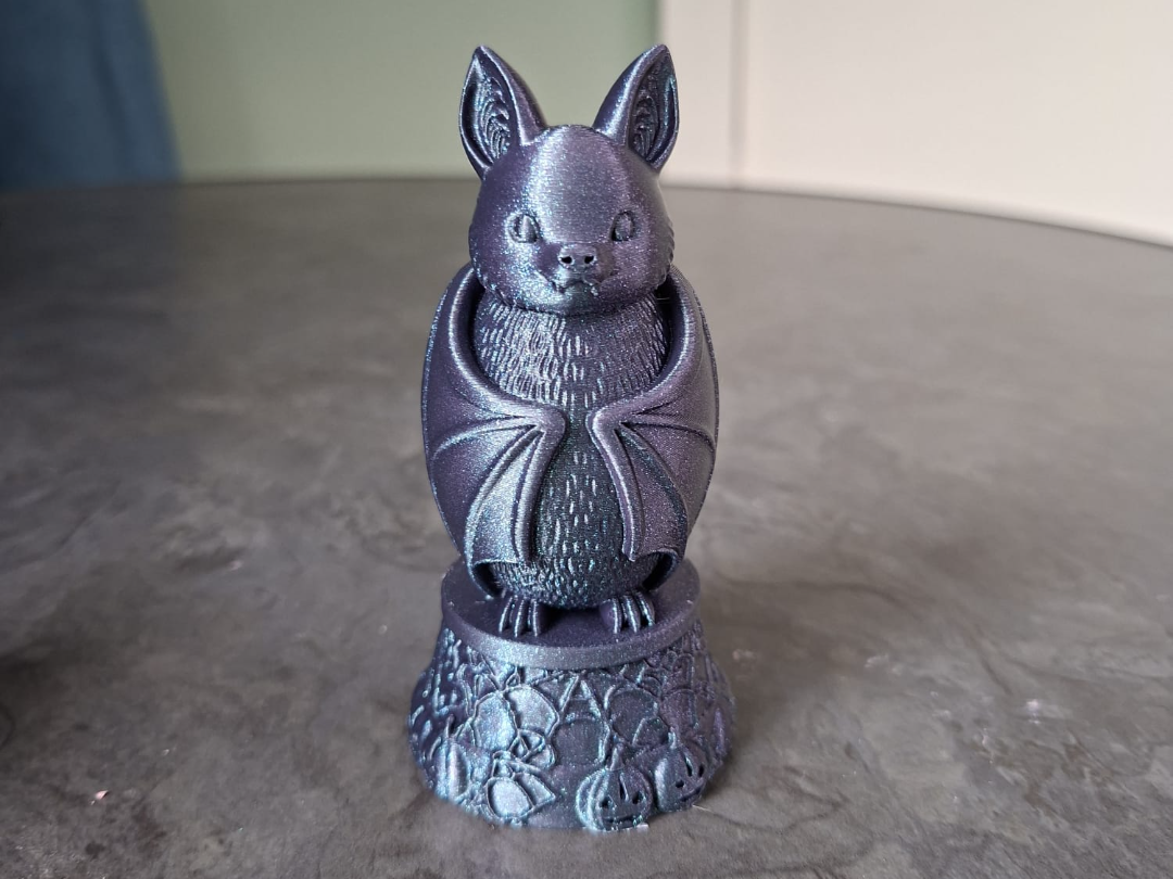 Mystische Fledermaus-Wächterfigur Deko Statue Halloween Grusel Gothic