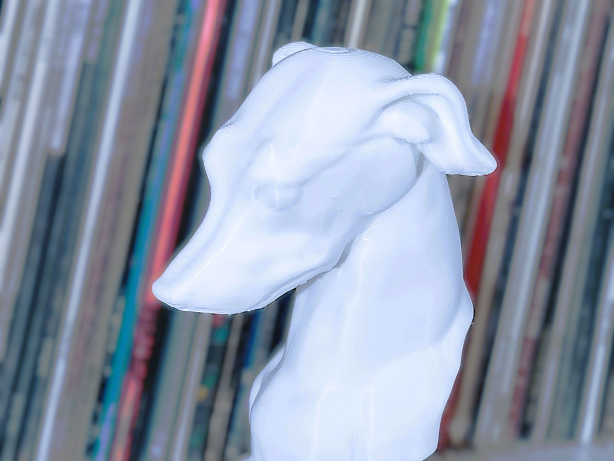 Windhund Kopf Skulptur
