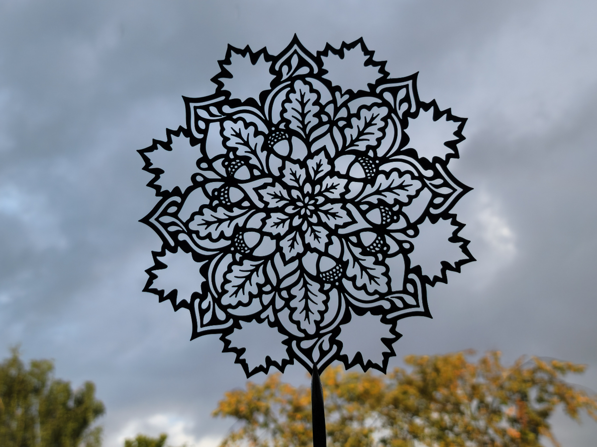 Herbst-Mandala Wandkunst-Dekor Wandbild Wanddeko Wanddekoration Wohnzimmer