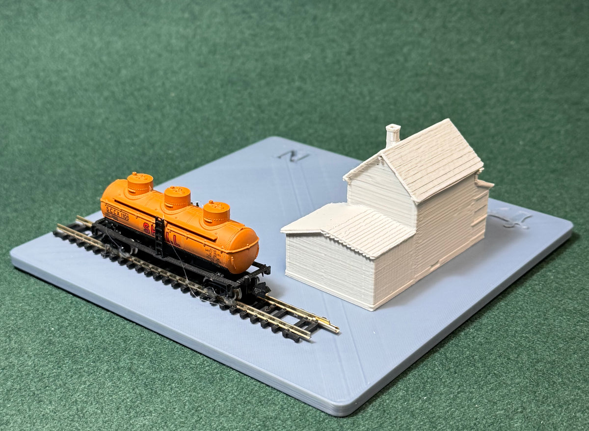 HO & N Struktur Hinterhof-Häuschen Modelleisenbahn H0 Spur N Diorama