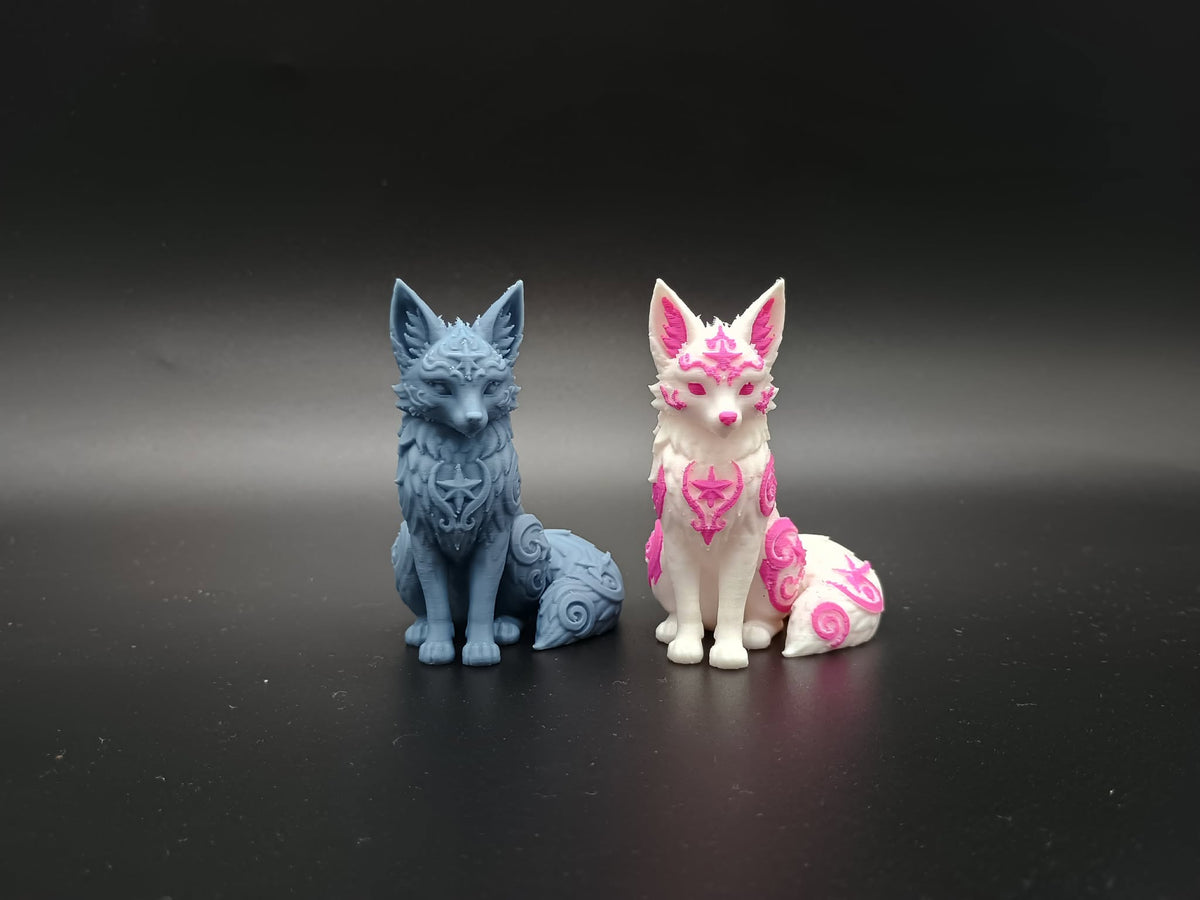 Mehrfarbige Sternenlicht-Fuchs-Figur