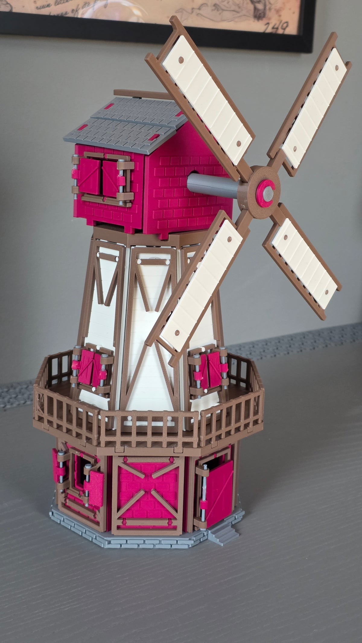 KORNWACHT Mehrteilige Windmühle Selbst Bauen Figur Deko Statue Skulptur