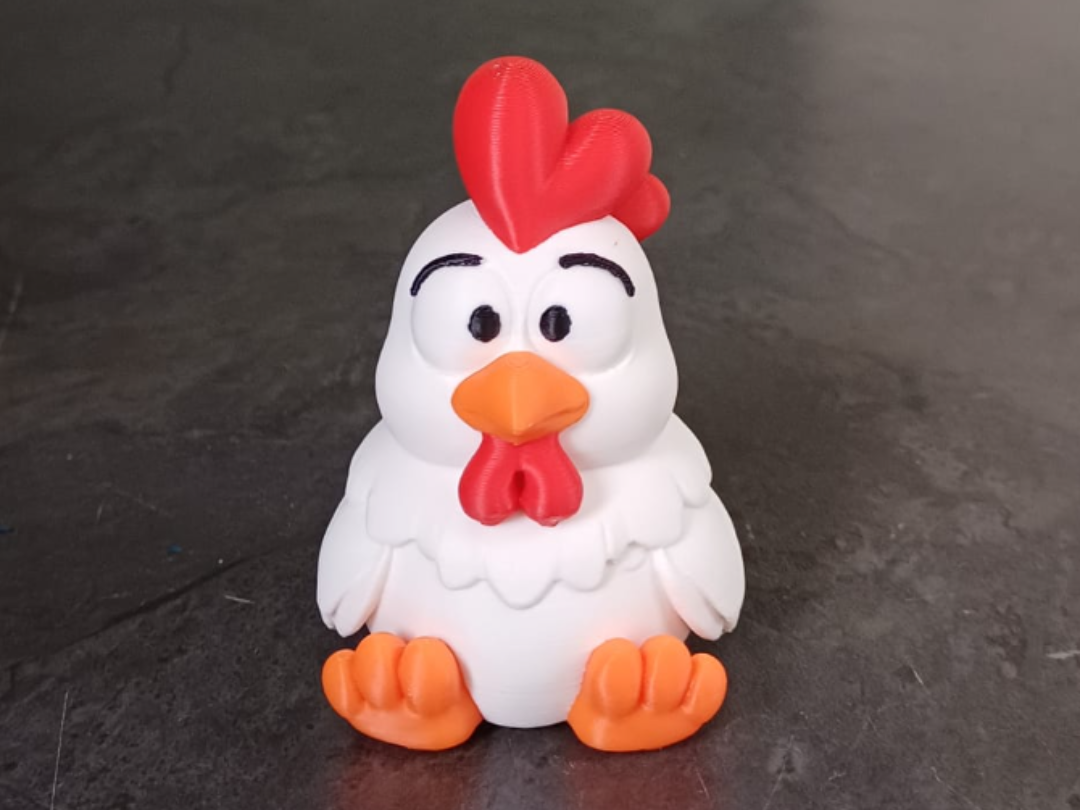 Süßer sitzender Hahn Cartoon Bauernhof-Figur Deko Statue Ostern Osterdeko