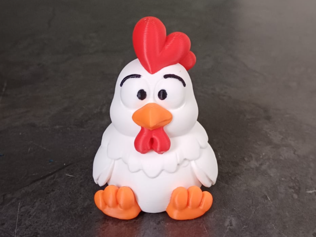 Süßer sitzender Hahn Cartoon Bauernhof-Figur Deko Statue Ostern Osterdeko